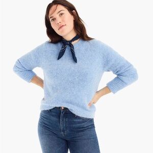 J. Crew Point Sur Baby Blue Alpaca Sweater